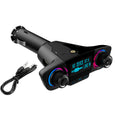 Bluetooth FM Transmitter Car Charger - Wireless Radio Adapter with USB Port