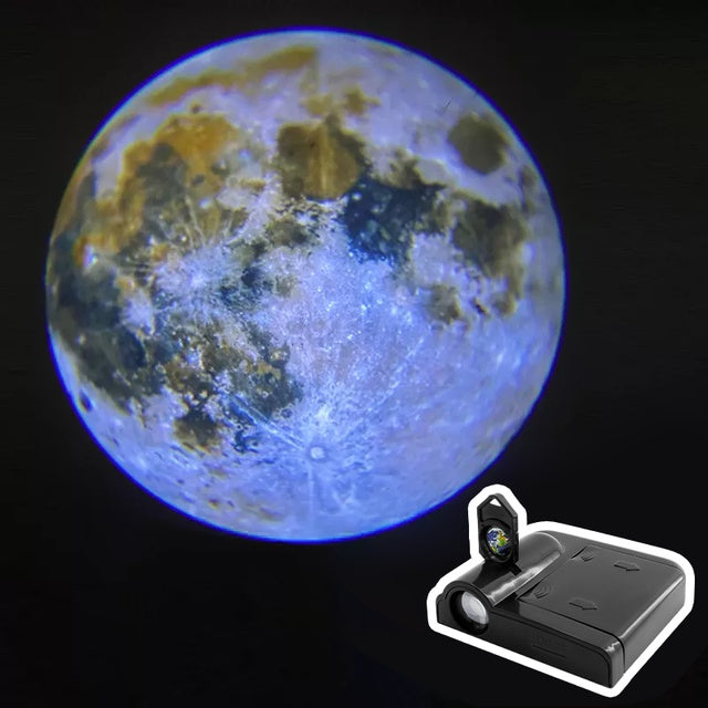 Galaxy Moon Projector Lamp - Aurora Night Light with Multiple Color Modes