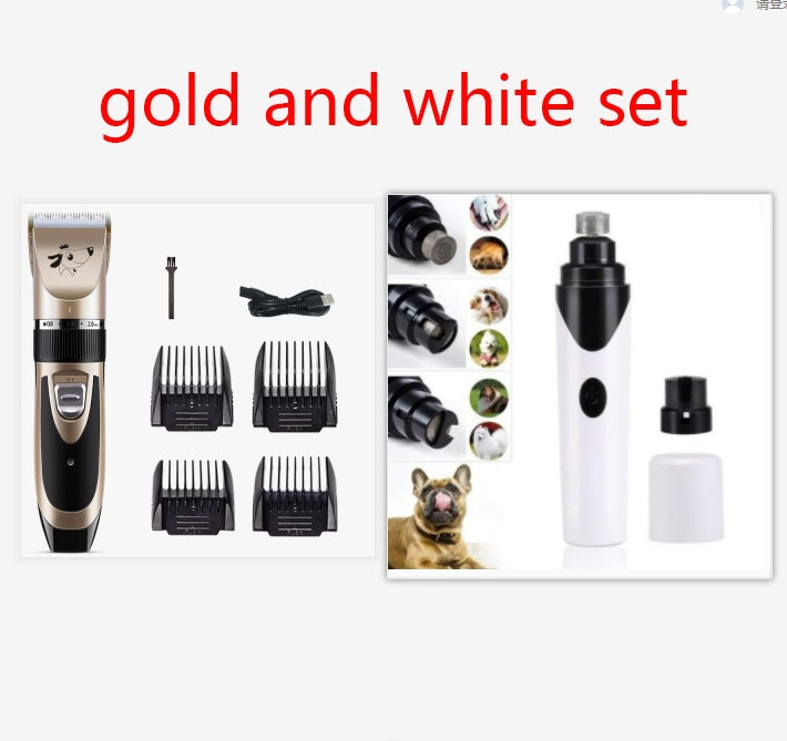 Professional Pet Grooming Clippers - USB Rechargeable Low Noise Hair Trimmer Kit