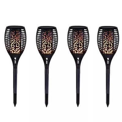 Solar Flame Torch Lights Outdoor - LED Flickering Waterproof Garden Pathway Lamp