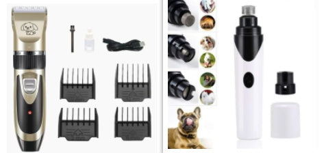 Professional Pet Grooming Clippers - USB Rechargeable Low Noise Hair Trimmer Kit