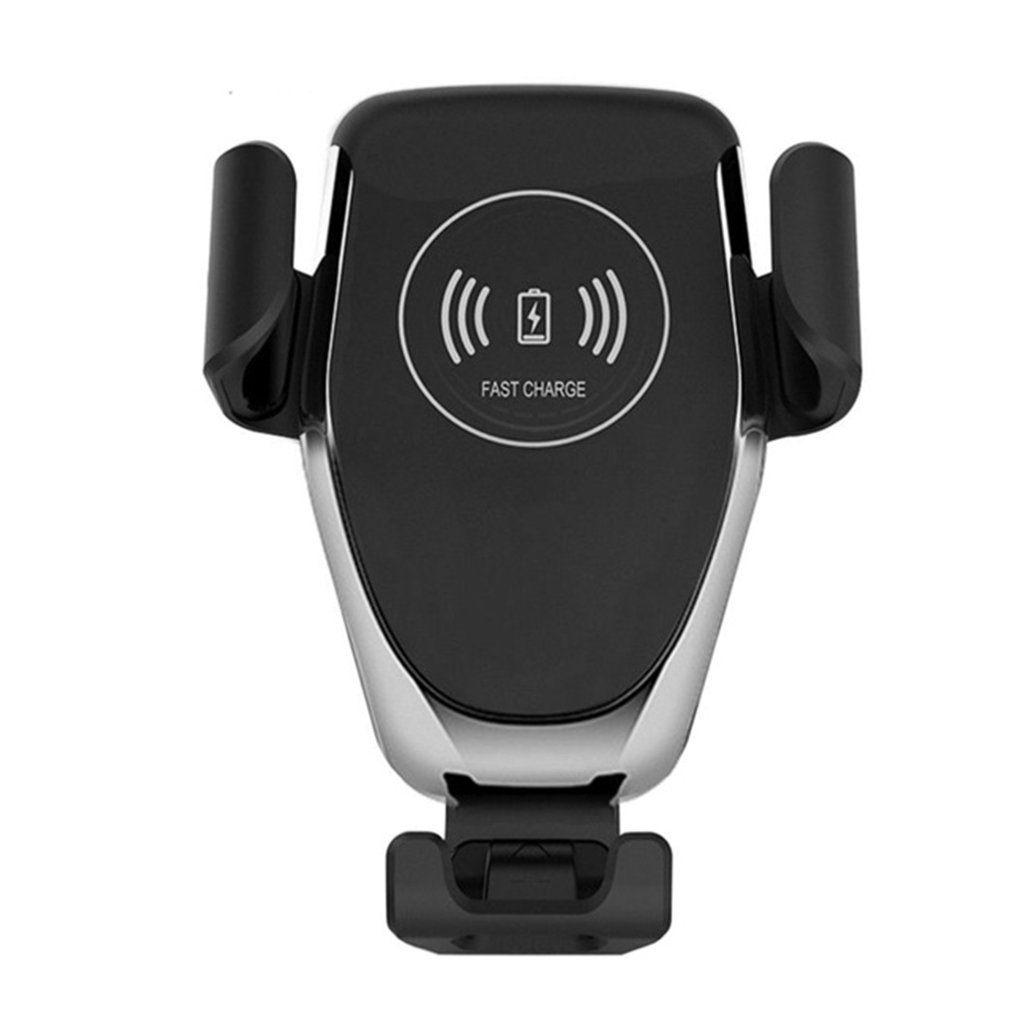 Wireless Car Charger Mount - Qi 10W Fast Charging Auto-Clamping Phone Holder